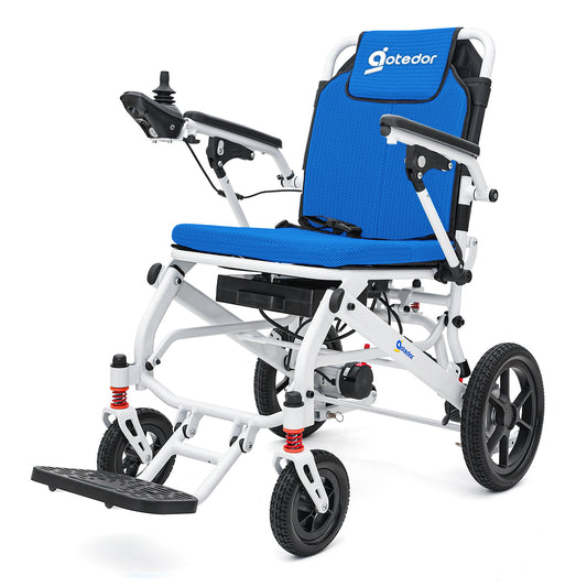 Aotedor Electric Wheelchairs for Adults,Ultra Lightweight Foldable All Terrain Motorized Wheelchair